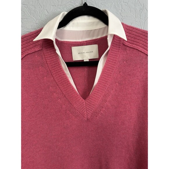 Brochu Walker Size Small The Looker Layered Sweater AD30 - Picture 3 of 8